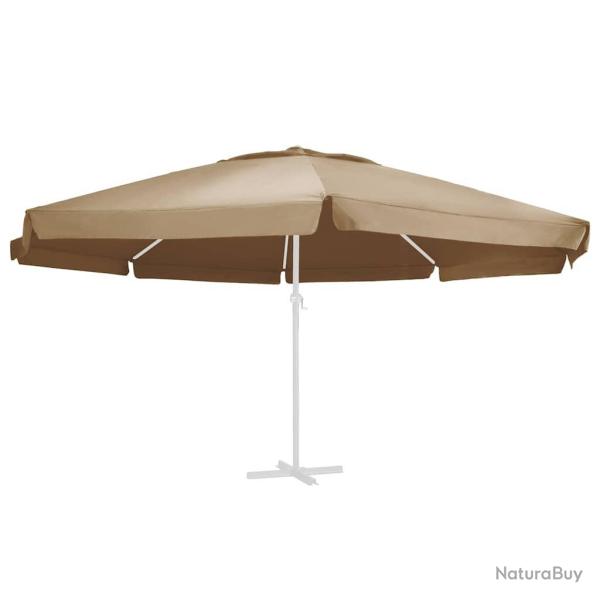 Tissu de remplacement pour parasol d'ext�rieur Taupe 610 cm