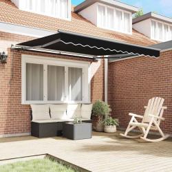 Auvent R&eacute;tractable Noir 350 x 250 cm