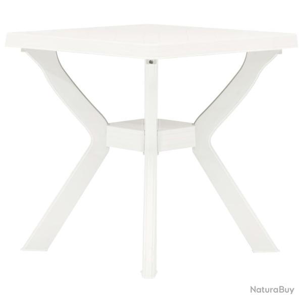 Table de bistro Blanc 70x70x72 cm Plastique