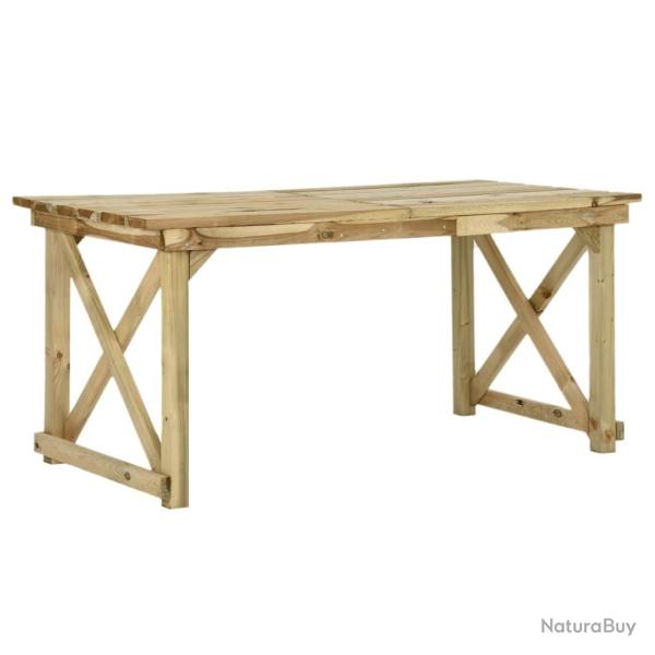 Table de jardin 160x79x75 cm Bois