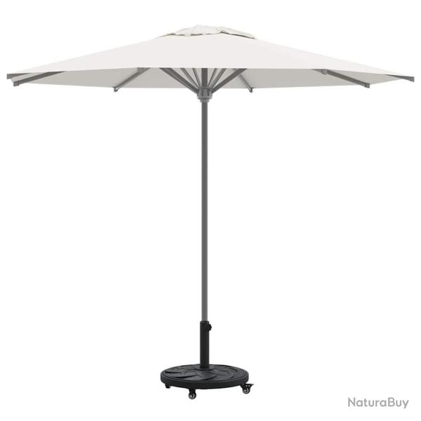 Base de parasol avec roues pour poteaux de �38-48 mm, 13 kg, ronde