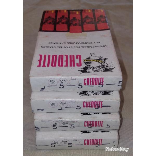 Lot cartouches 14 mm long 60 plombs 5