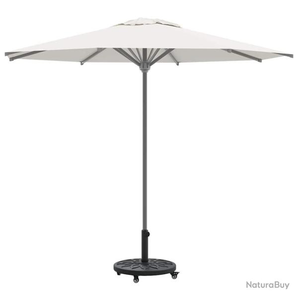 Base de parasol avec roues pour poteaux �38-48 mm, 13 kg, ronde