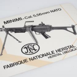 Fiche de documentation MINIMI 5.56 NATO