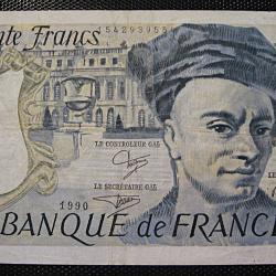 billet de 50 francs QUENTIN DE LA TOUR   de 1990