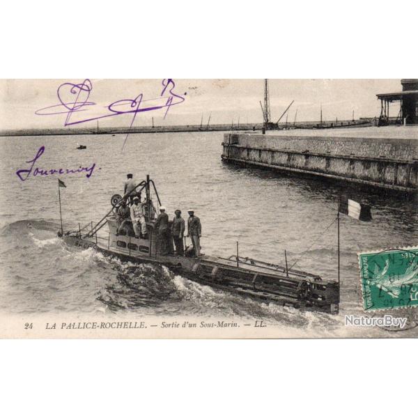 CPA - Marine de Guerre - LA PALLICE-ROCHELLE - Sortie d'un Sou - Marin N�7072