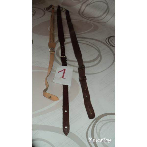 Lot CARTOUCHIERES et BRETELLES DE FUSIL