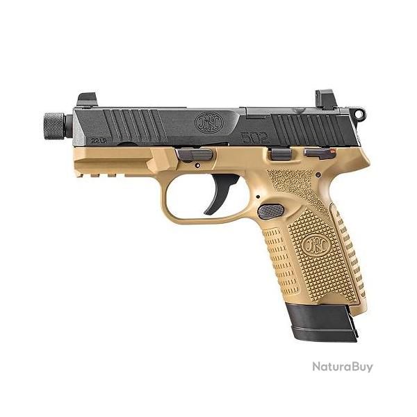 Pistolet FN 502 Tactic "Bi-Tone" Cal.22lr