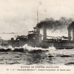 CPA -  Navire de Guerre Fran&ccedil;aise L'Aspirant - Herber -N&deg;7608