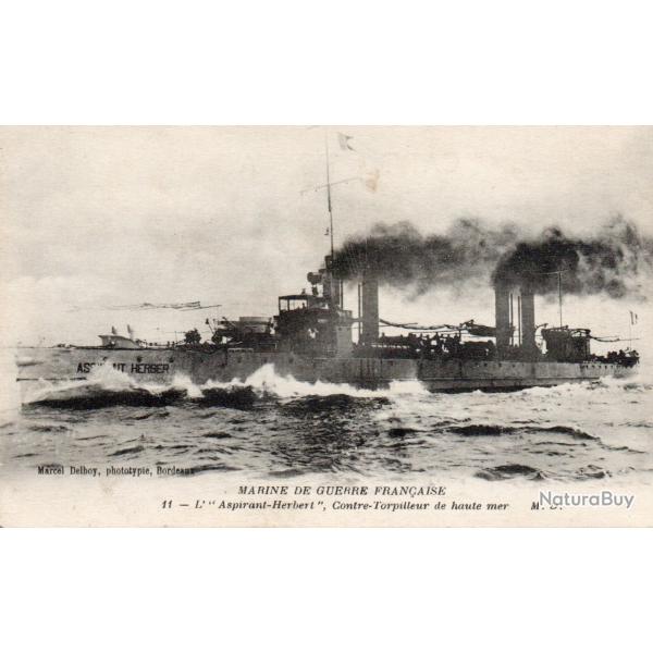 CPA -  Navire de Guerre Fran�aise L'Aspirant - Herber -N�7608
