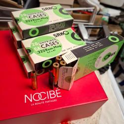 120 etuis neuf 222 rem mag