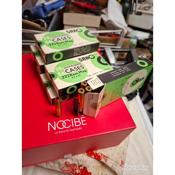 120 etuis neuf 222 rem mag