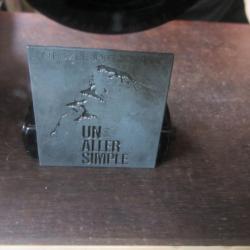 Plaque impression publicitaire film Un aller simple de 1971