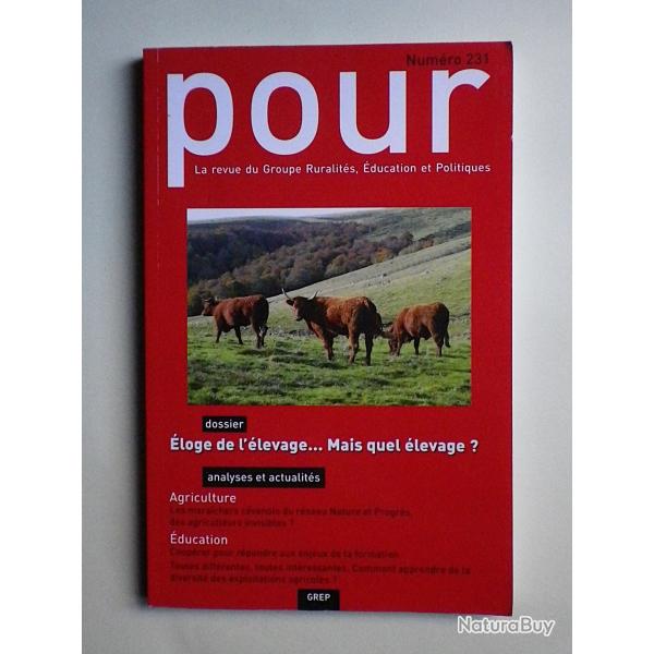 (2017) POUR La revue du Groupe Ruralit�s, �ducation et Politiques n� 231.