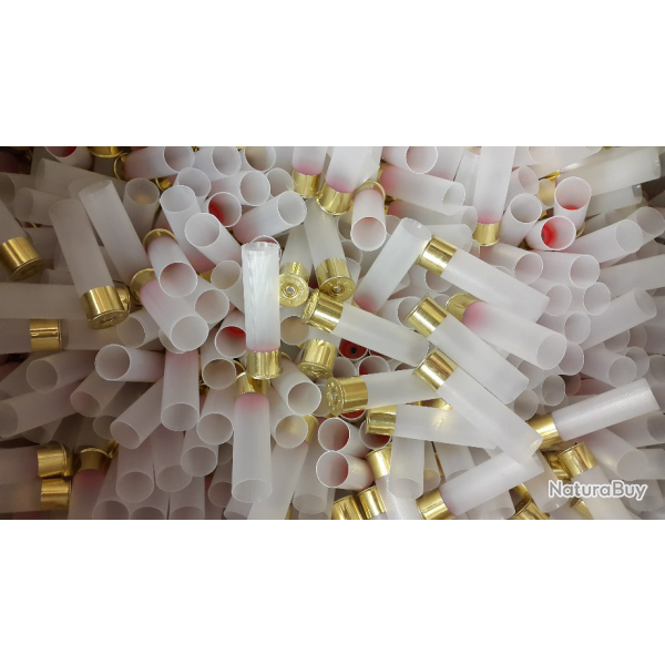 100 DOUILLES CALIBRE 16/16/70 TRANSLUCIDE