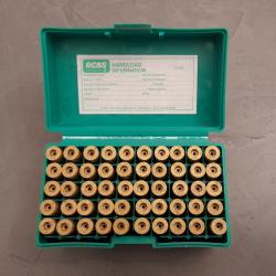 Etuis 22-250 Rem (x50), marque Win, tir&eacute;s 2 fois, d&eacute;samorc&eacute;s, nettoy&eacute;s, avec bo&icirc;te RCBS