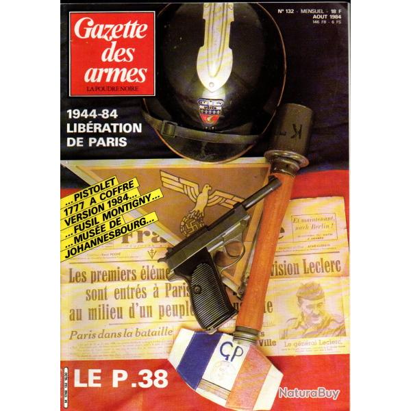 gazette des armes 132  p.38, lib�ration de paris , pistolet mod�le 1777 � coffre, heckler et koch 2