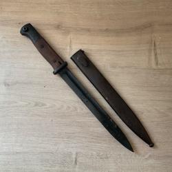 Ba&iuml;onnette Mauser K98 (WW2) avec fourreau - Num&eacute;rot&eacute;e