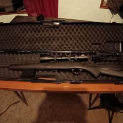 Carabine d'aff&ucirc;t mossberg cal 243, lunette 2.5-10x56E, bipied et mallette