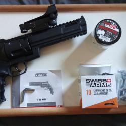 pistolet umarex hdr 68 T4E X-Treme 20 joules + laser + nombreuses cartouches co2 + devastator cal 68