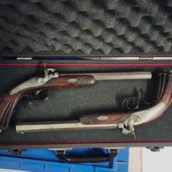 Paire de Pistolet Aury St Etienne cal 50