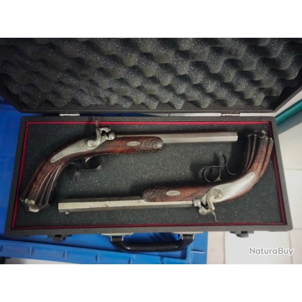 Paire de Pistolet Aury St Etienne cal 50
