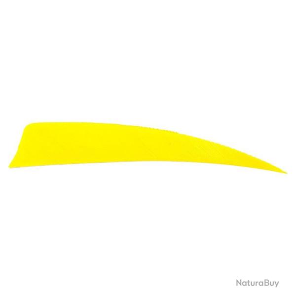 AVALON - Plumes Naturelles Shield 3" RH (x50) JAUNE