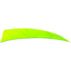 AVALON - Plumes Naturelles Shield 3" RH (x50) VERT FLUO