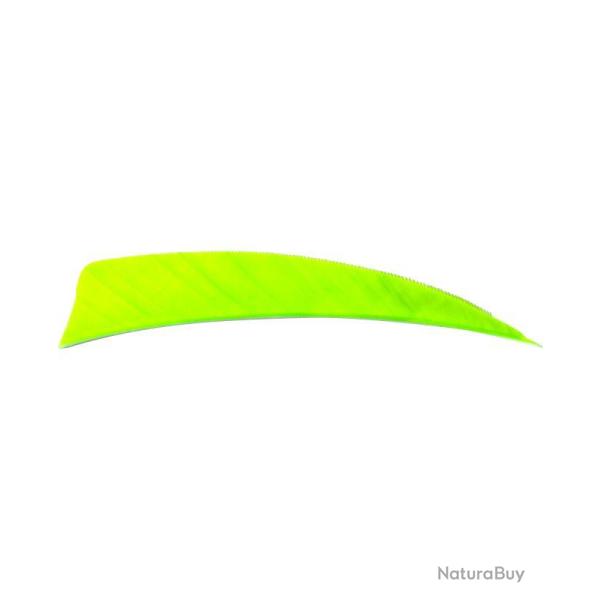 AVALON - Plumes Naturelles Shield 3" RH (x50) VERT FLUO