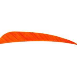 AVALON - Plumes Naturelles Paraboliques 4" RH (x50) ORANGE