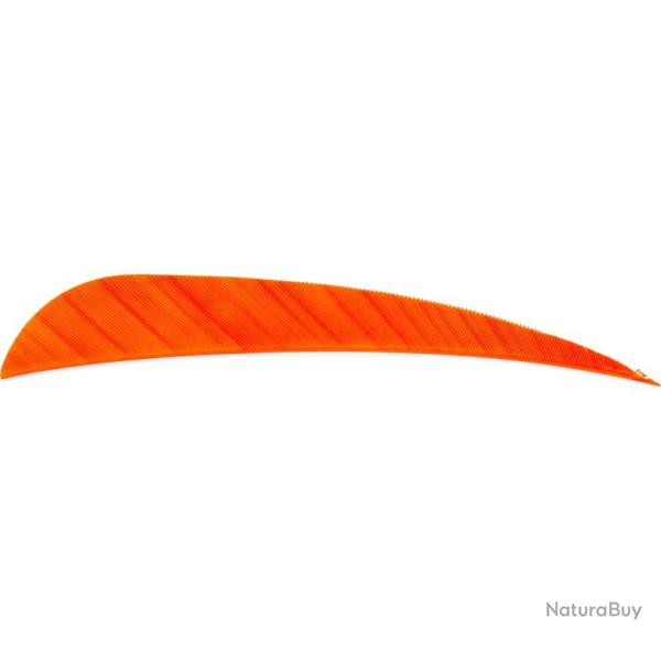 AVALON - Plumes Naturelles Paraboliques 4" RH (x50) ORANGE