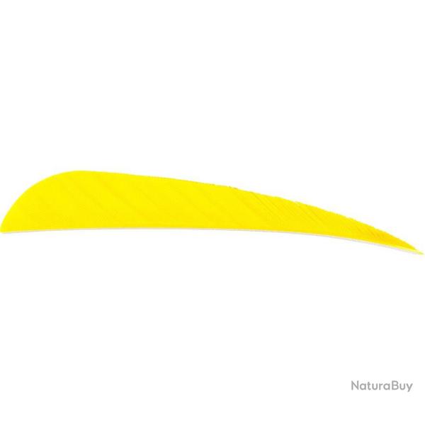 AVALON - Plumes Naturelles Paraboliques 4" RH (x50) JAUNE