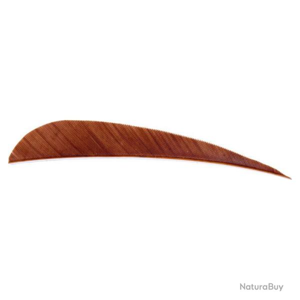 AVALON - Plumes Naturelles Paraboliques 4" RH (x50) MARRON