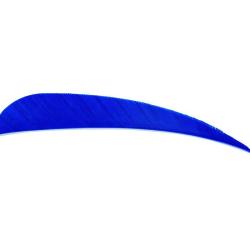 AVALON - Plumes Naturelles Paraboliques 4" RH (x50) BLEU FONC&Eacute;