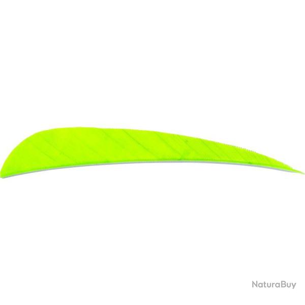 AVALON - Plumes Naturelles Paraboliques 4" RH (x50) VERT FLUO