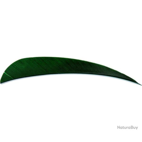 AVALON - Plumes Naturelles Paraboliques 4" RH (x50) VERT FONCE