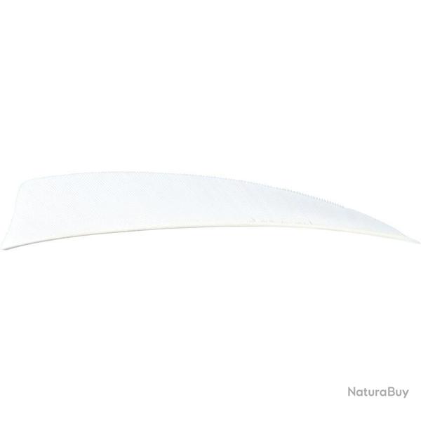 AVALON - Plumes Naturelles Shield 4" RH (x50) BLANC