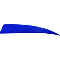 AVALON - Plumes Naturelles Shield 4" RH (x50) BLEU FONC&Eacute;