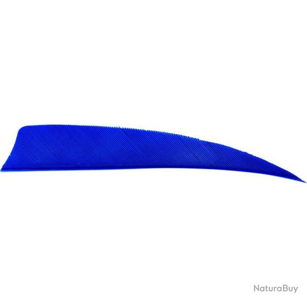 AVALON - Plumes Naturelles Shield 4" RH (x50) BLEU FONC�