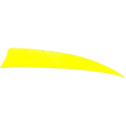 AVALON - Plumes Naturelles Shield 4" RH (x50) JAUNE FLUO