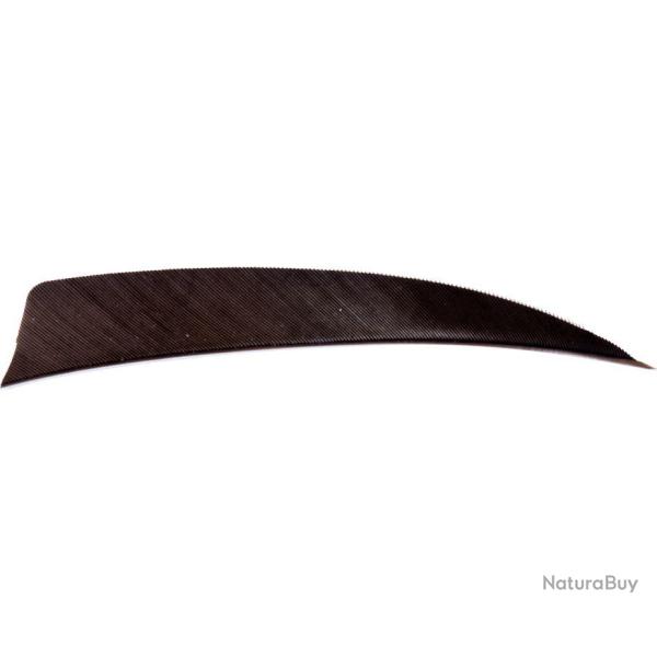 AVALON - Plumes Naturelles Shield 4" RH (x50) GRIS FONC�