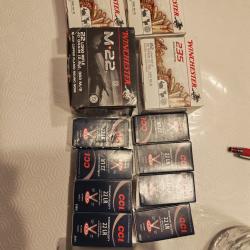 Lot de 1400 Munitions 22lr