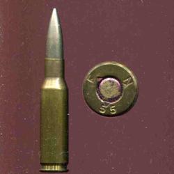 7 x 49 Liviano alias 7 mm second optimum - essais pr&eacute;-NATO par la FN Belge - marquage : F N 55