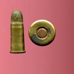 9 mm Nagant Belge - balle plomb calepin&eacute;e de papier blanc - &eacute;tui laiton - amorce cuivre