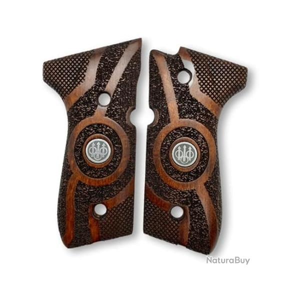 Vends plaquettes en noyer pour beretta 92