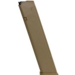 Chargeur GLOCK TAN Cal.9x19 24 coups pour Glock 19X, Glock 17, 45 et carabines PC