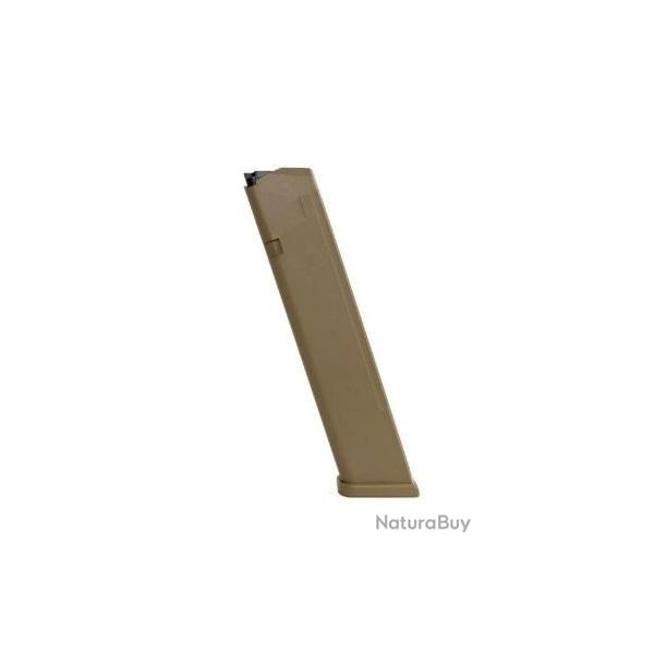 Chargeur GLOCK TAN Cal.9x19 24 coups pour Glock 19X, Glock 17, 45 et carabines PC