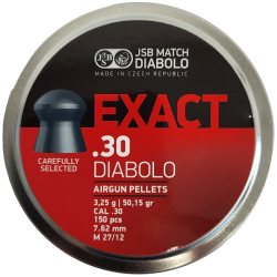 Bo&icirc;te de 150 plombs JSB Diabolo Exact - Cal. 30 - 3.25 g