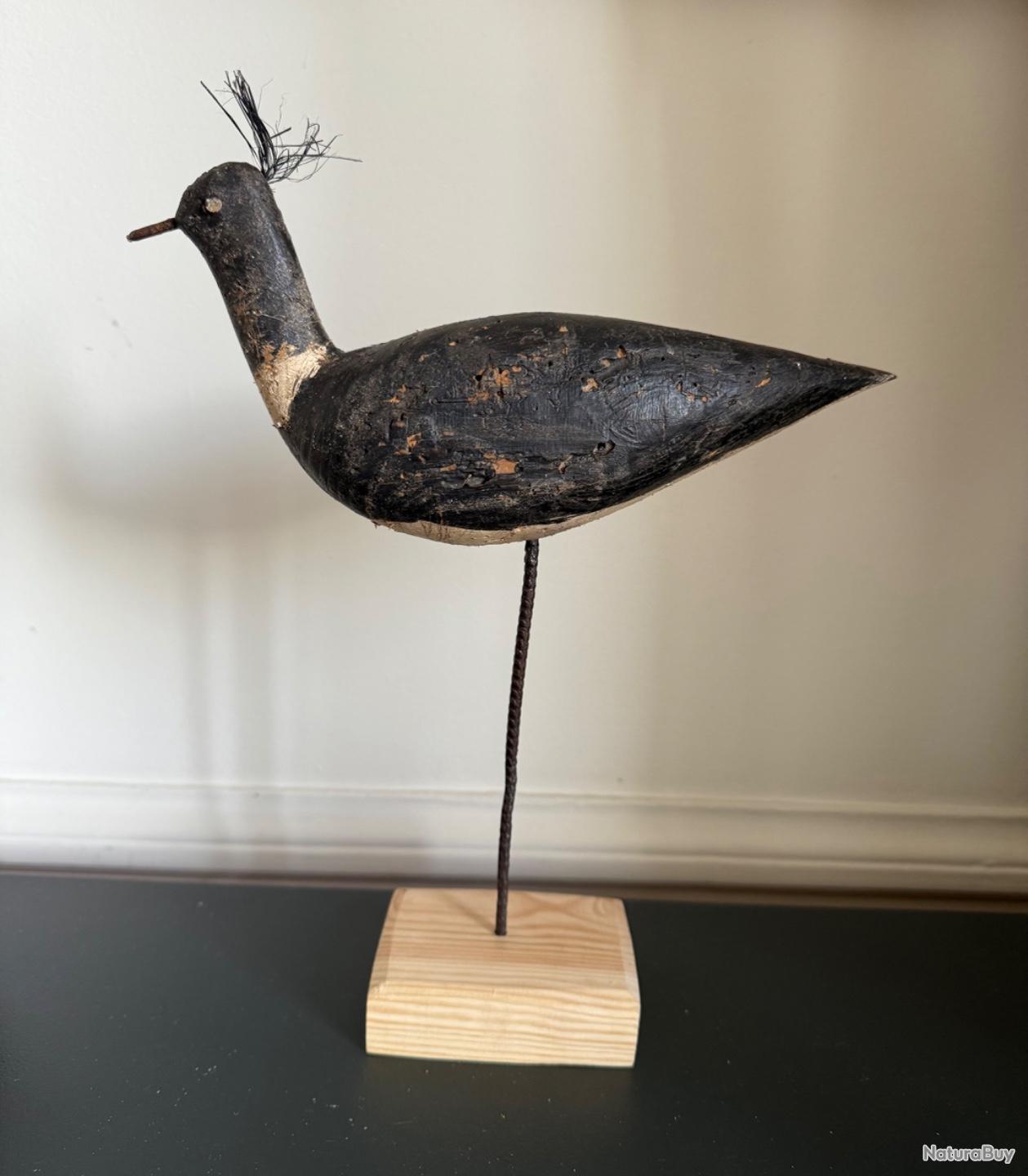 Ancien Leurre De Pêche Articulé En Bois - Yeux En Verre - Vintage Non Marqué