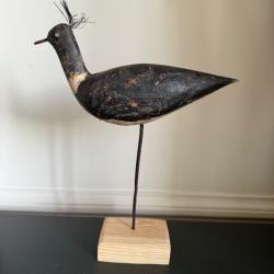 Appelant ancien en bois blette ancienne vanneau hupp&eacute; leurre de chasse